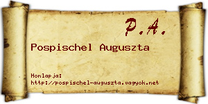 Pospischel Auguszta névjegykártya